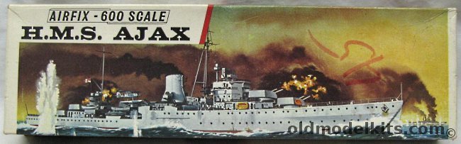 Airfix 1/600 HMS Ajax Light Cruiser, F304S plastic model kit